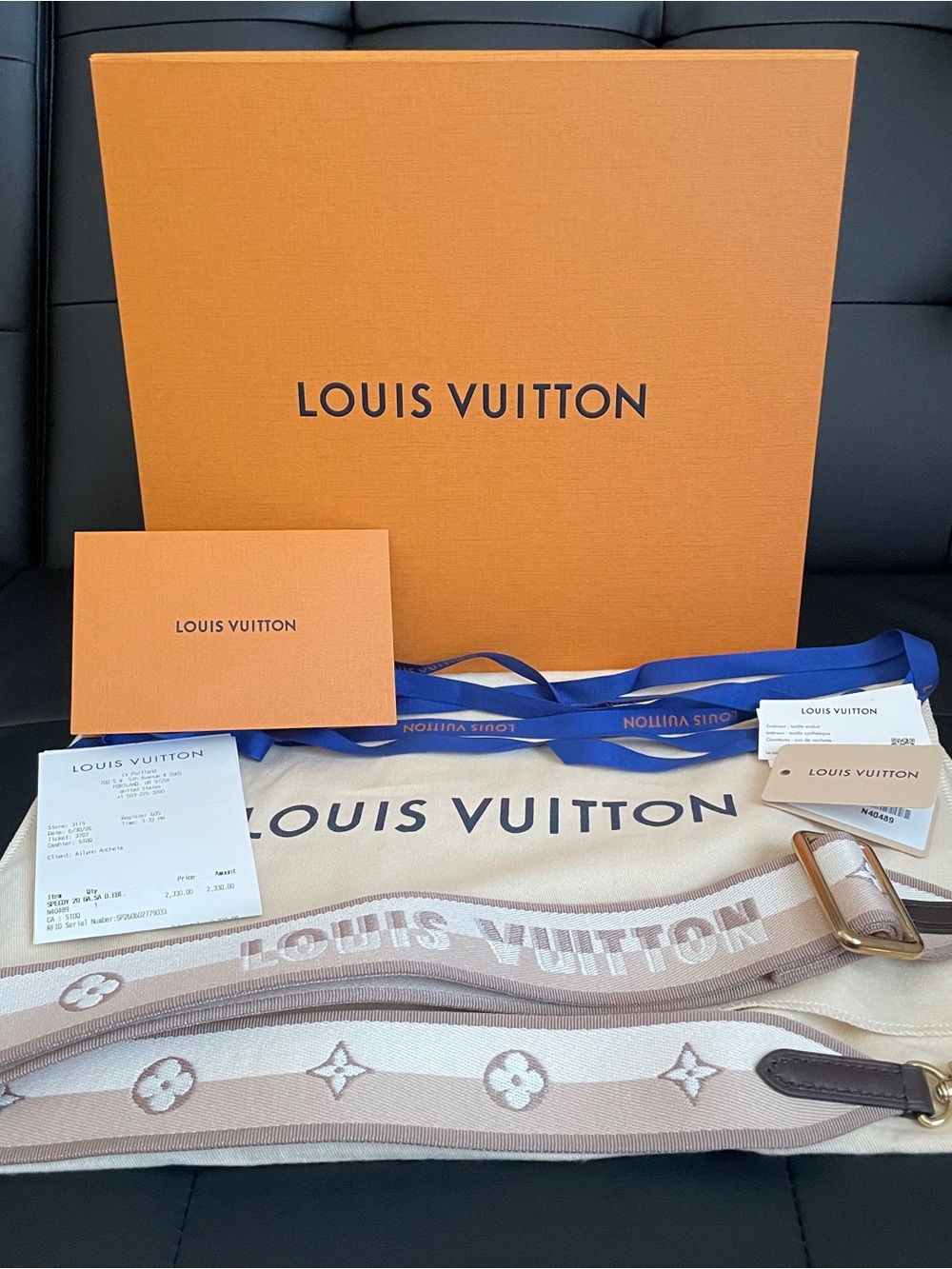 Louis Vuitton Jacquard Strap ONLY